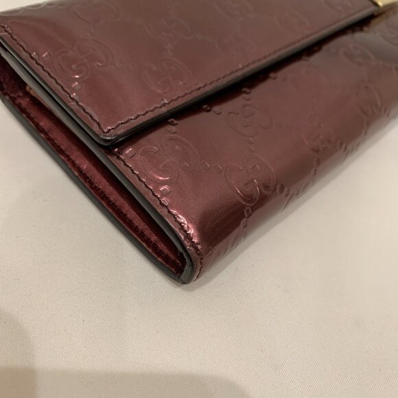 Gucci Purple Guccissima Long Wallet Sku#84058 - Picture 5 of 16